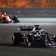 Lewis Hamilton leading Sebastian Vettel at the Bahrain Grand Prix.